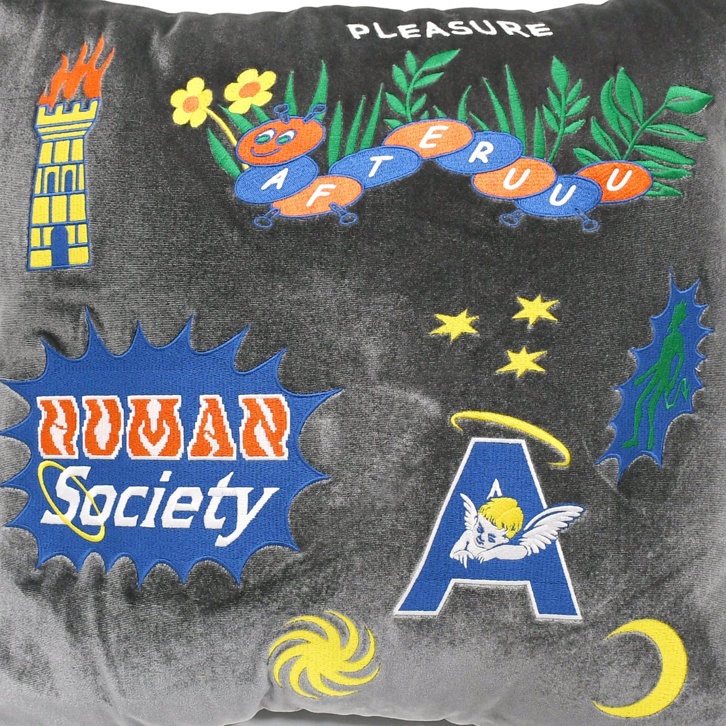 VELOR CUSHION COVER - HUMAN SOCIETY