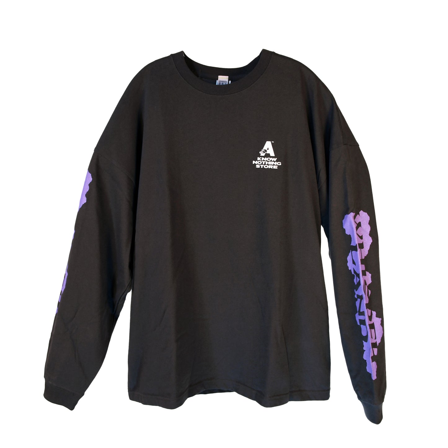 KNOW NOTHING L/S TEE - BLK