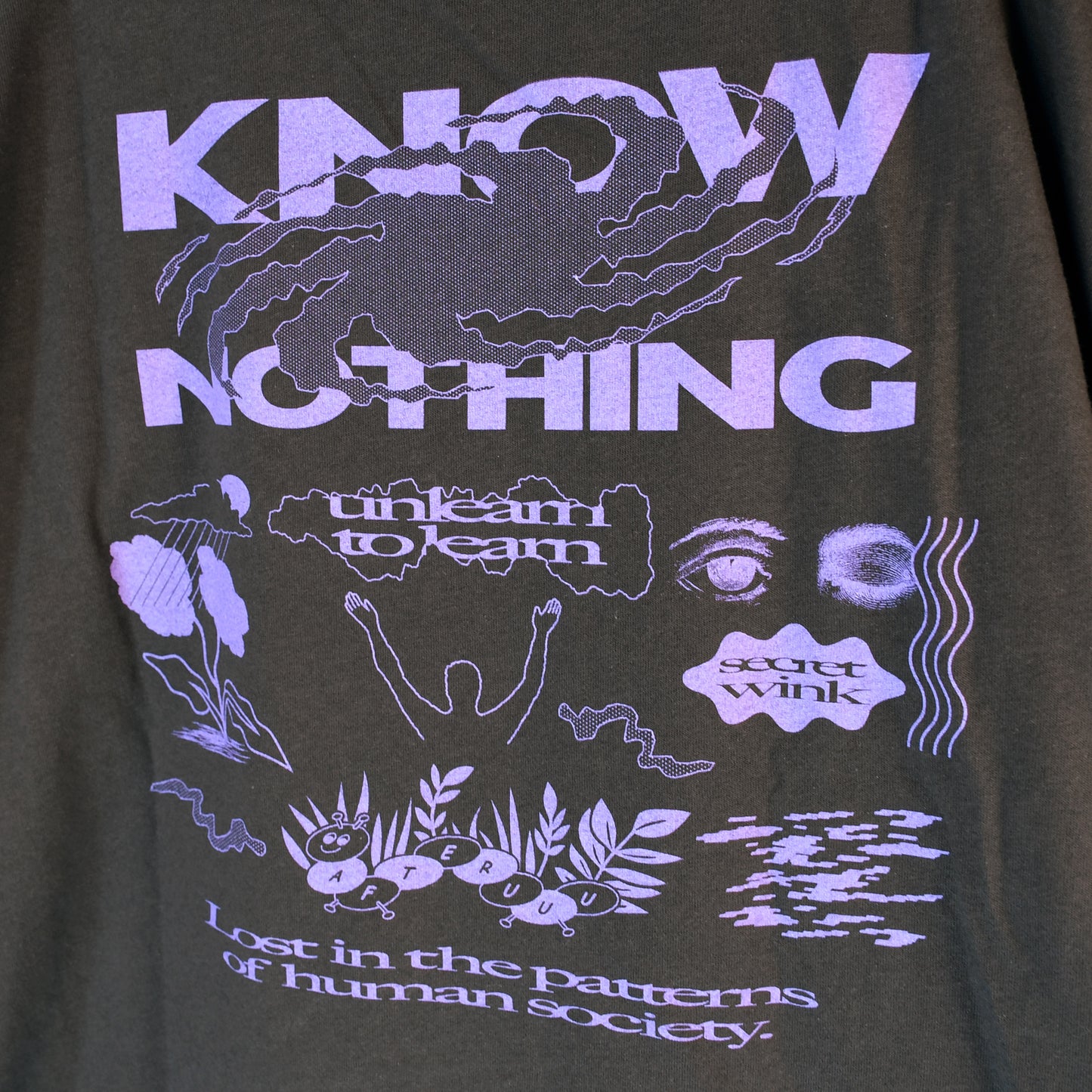 KNOW NOTHING L/S TEE - BLK