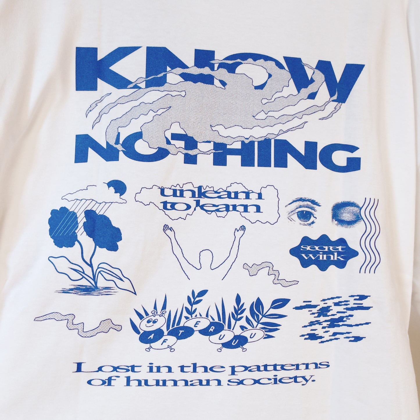 KNOW NOTHING L/S TEE - WHT