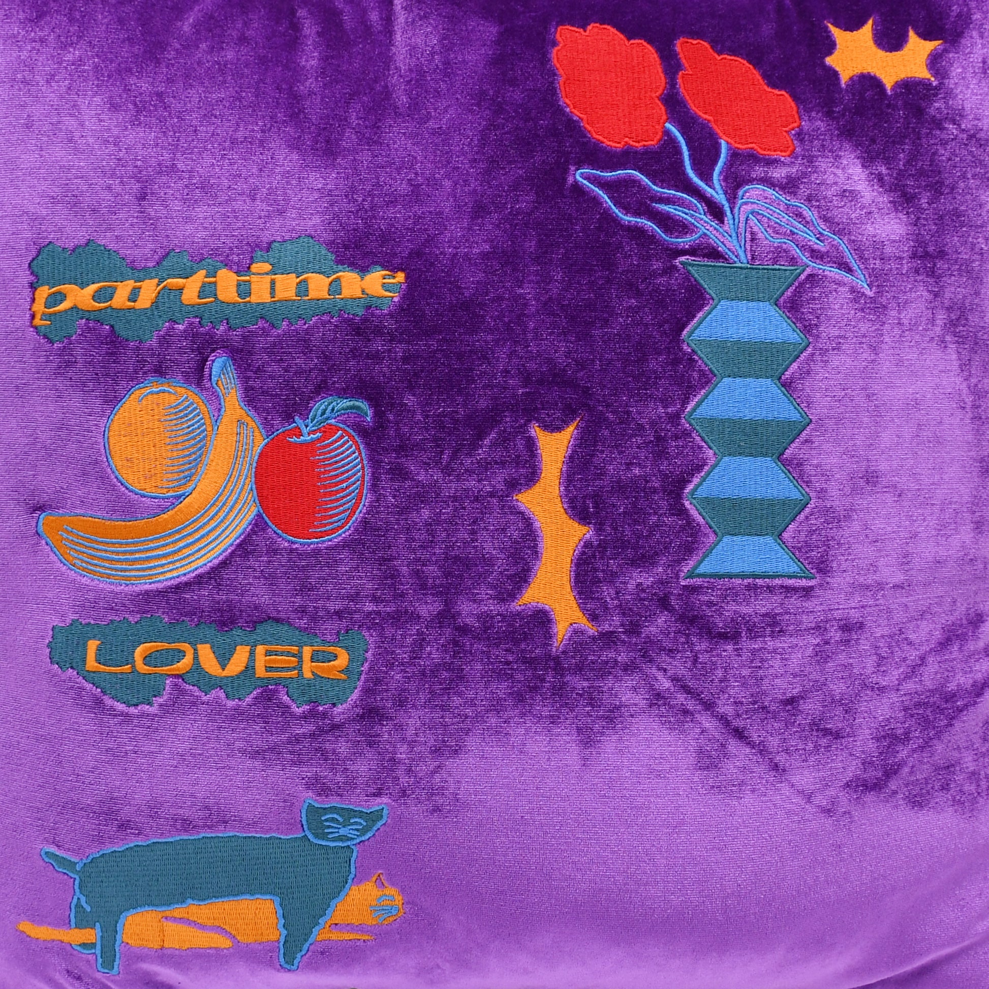 ミュージシャン BICOLOR VELOR CUSHION COVER VELOR CUSHION COVER - PART TIME LOVER – AFTERU
