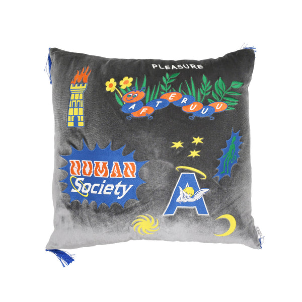 VELOR CUSHION COVER - HUMAN SOCIETY