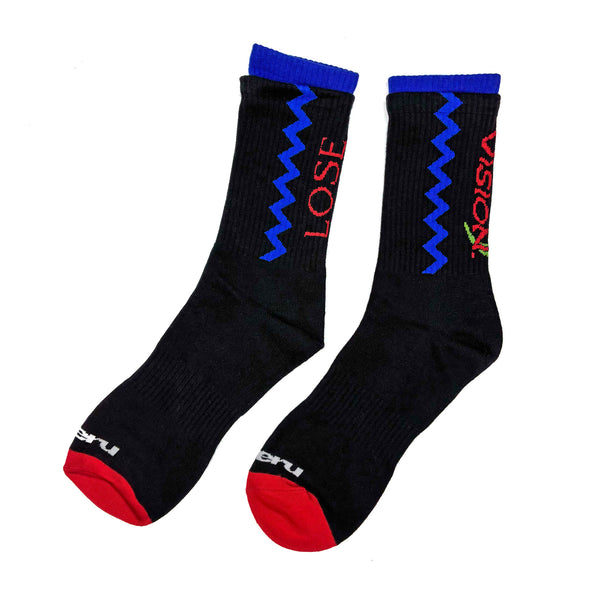ASYMMETRY CREW SOCKS - BLK