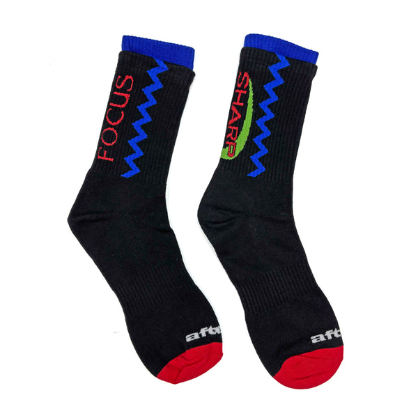 ASYMMETRY CREW SOCKS - BLK